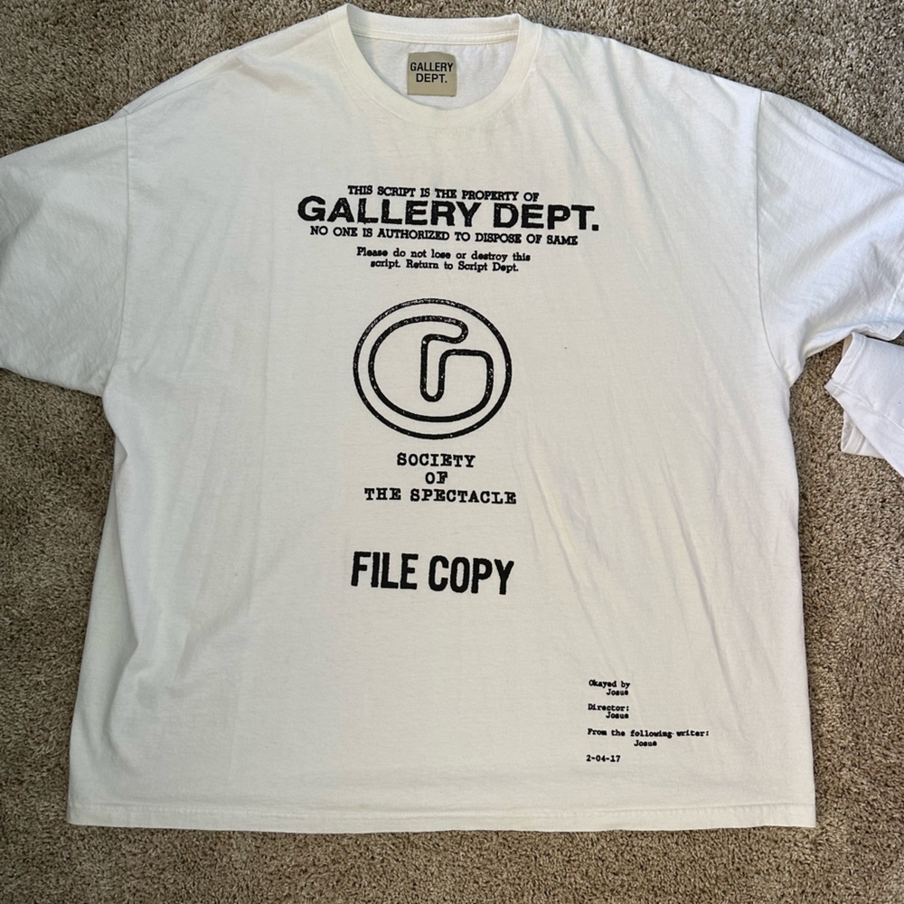Gallery Dept tee shirt